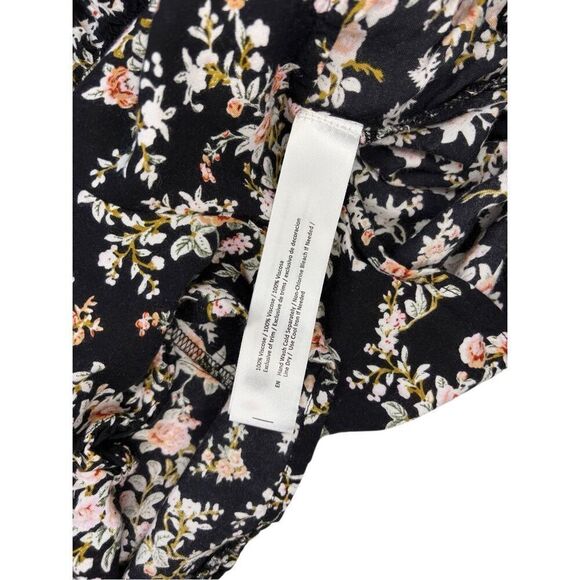Zoe & Rose by Band of Gypsies girl’s black floral romper - L - Picture 8 of 8